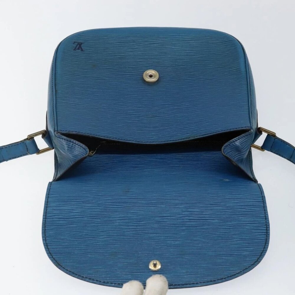 LOUIS VUITTON Epi Saint Cloud GM Shoulder Bag Toledo Blue M52195 LV Auth 142604 - Picture 10 of 16